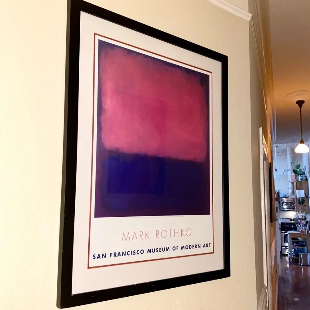 Vintage Mark Rothko SF MOMA Framed Exhibition Poster - Picture 1 of 1